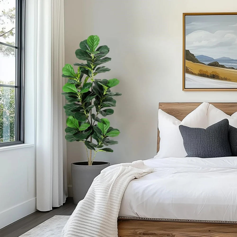 HiMISSCN Fiddle Leaf Fig Tree Artificial For Home Decor
