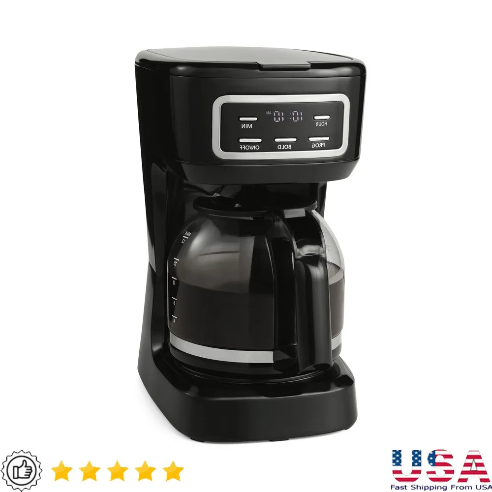 XMSJ 12 Cup Programmable Drip Coffee Maker With Auto Brew