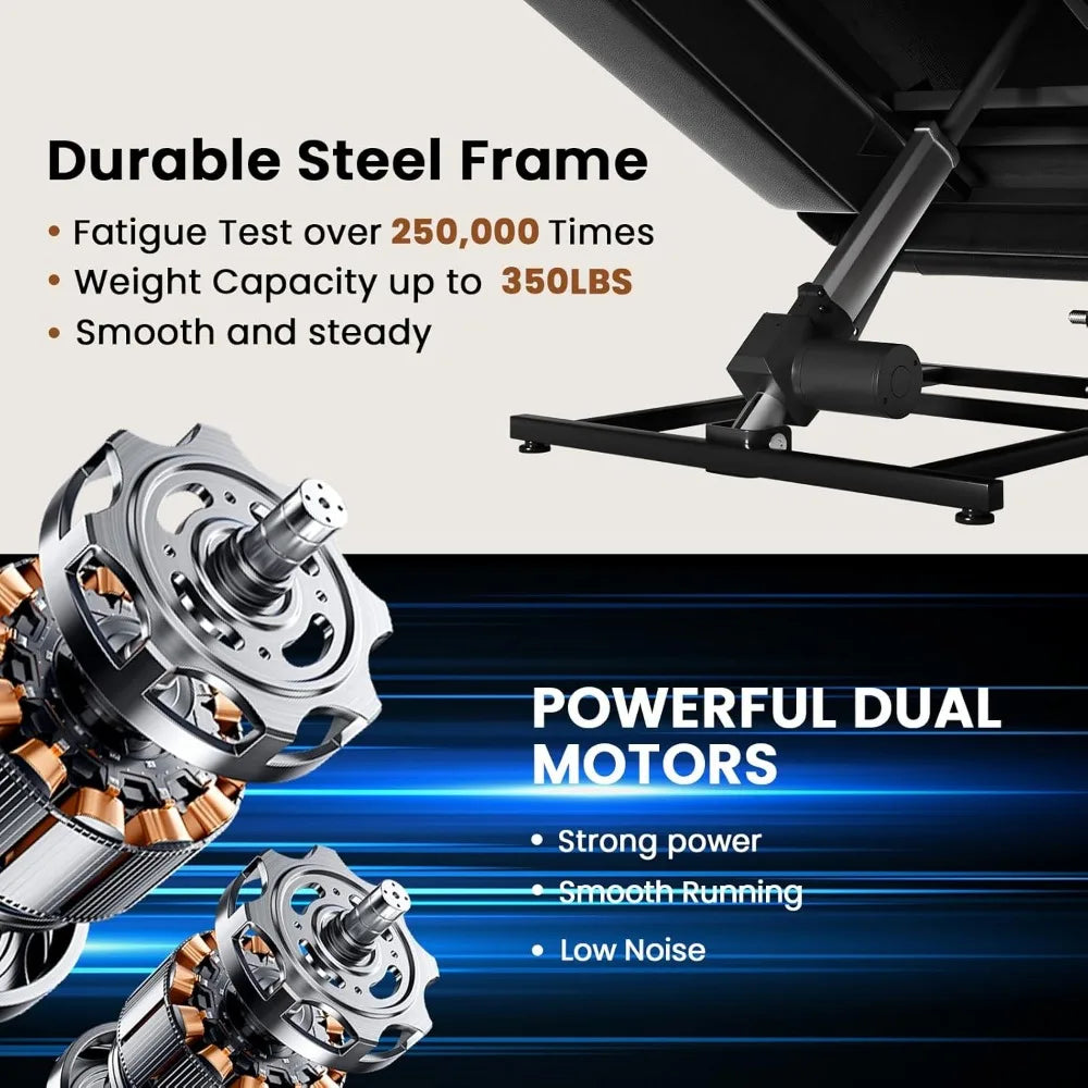 LZJV UltraComfort Dual Motor Power Lift Recliner With IntegratedTechnology Massage