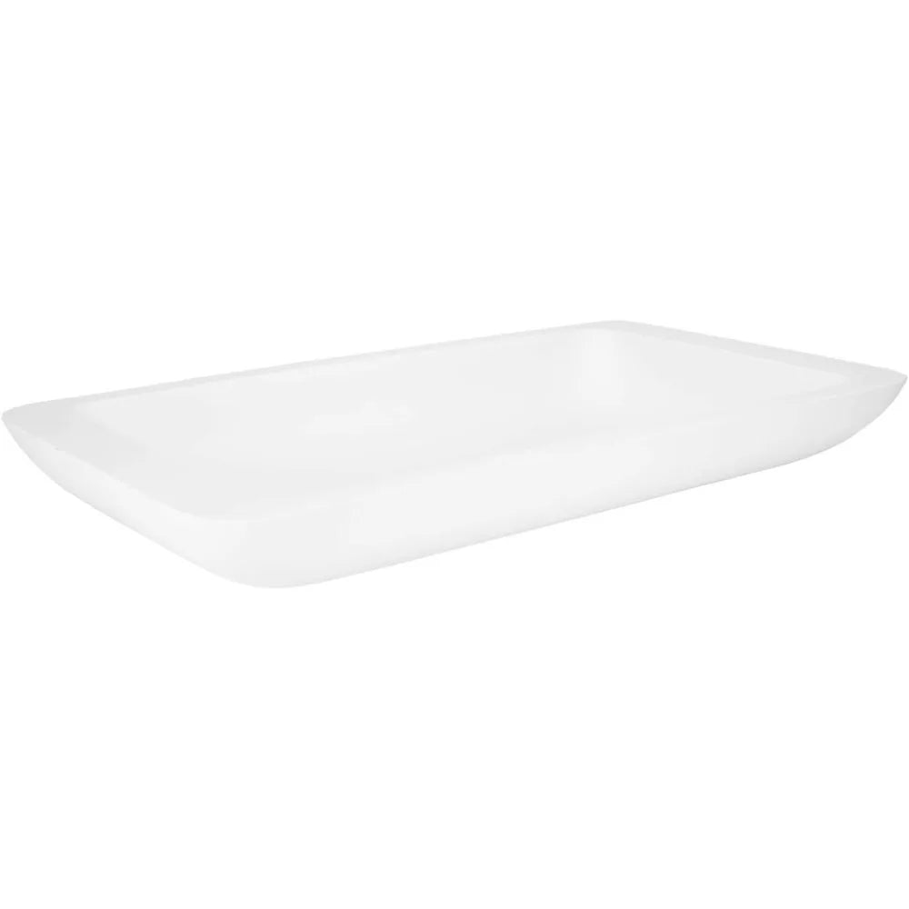 Alanna Resin Vessel Bathroom Sink Rectangular Design