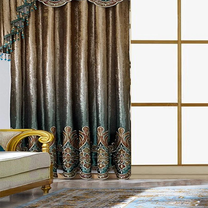 Zhejiang Craft Of Weaving Tatting Blackout Curtains For French Window