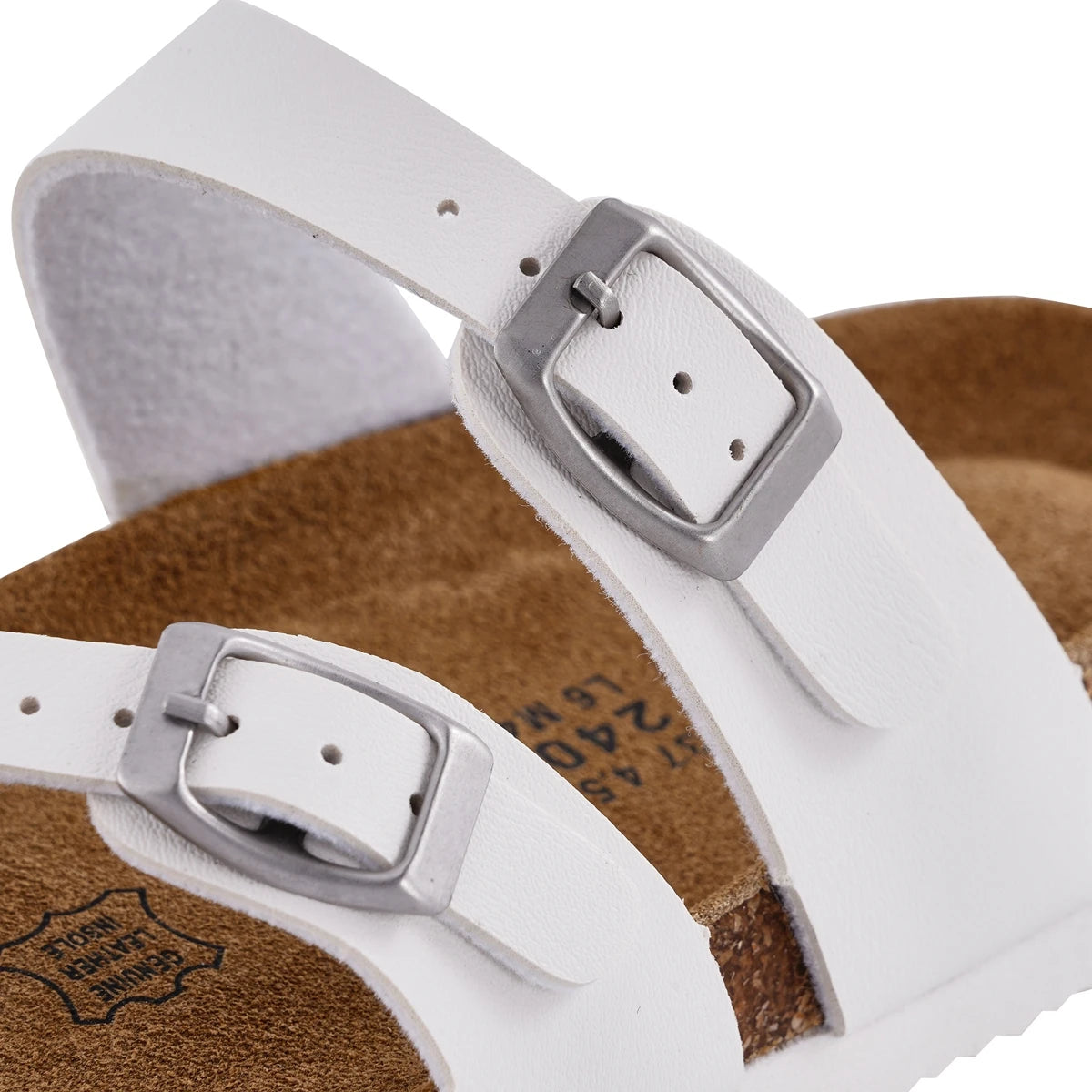 SUFU Leather Outdoor Sandals Buckle Non Slip Women Flip Flops