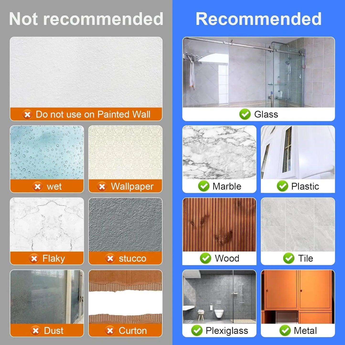 Adhesive Wall Hooks Mop Rack Broom Hanger Organizer