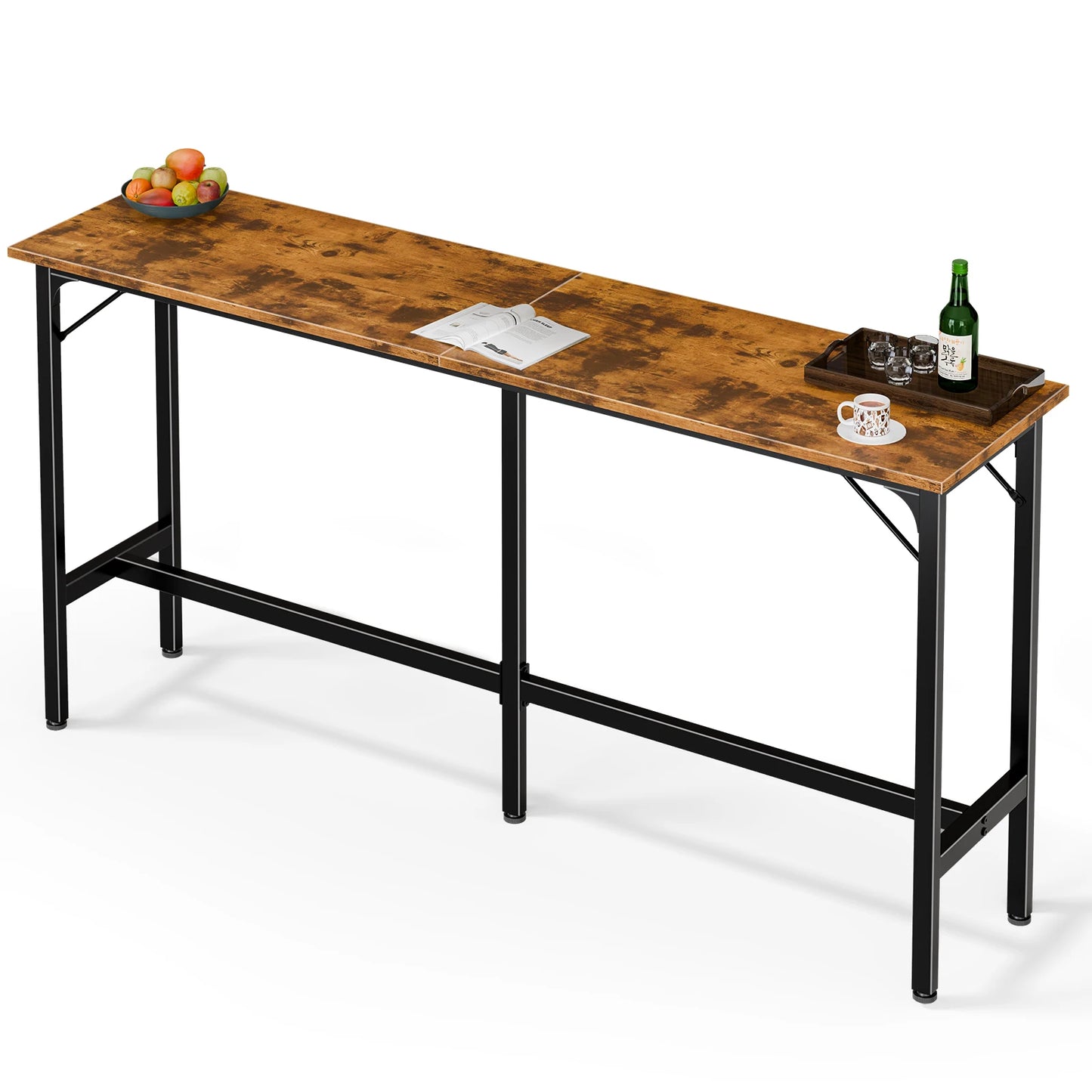 JHK Rectangular High Top Counter Height Table For Living Room