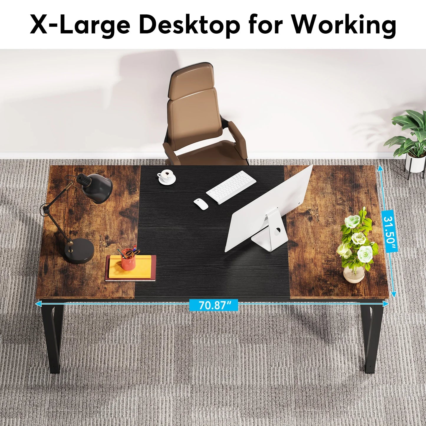 Tribesigns Modern Computer Desk Home Office Workstation
