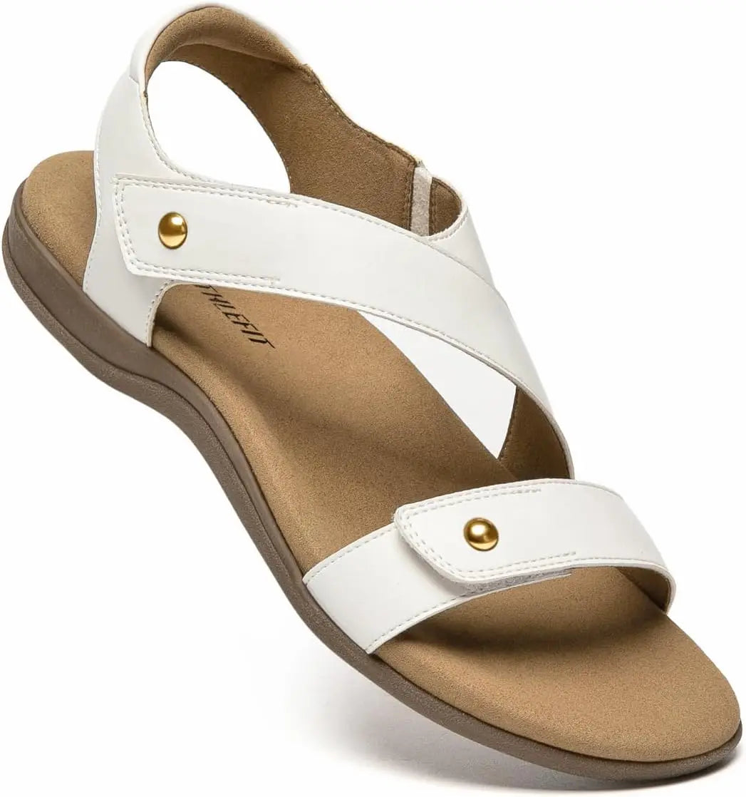 Women's Orthopedic Sandals With Arch Support And Adjustable Straps
