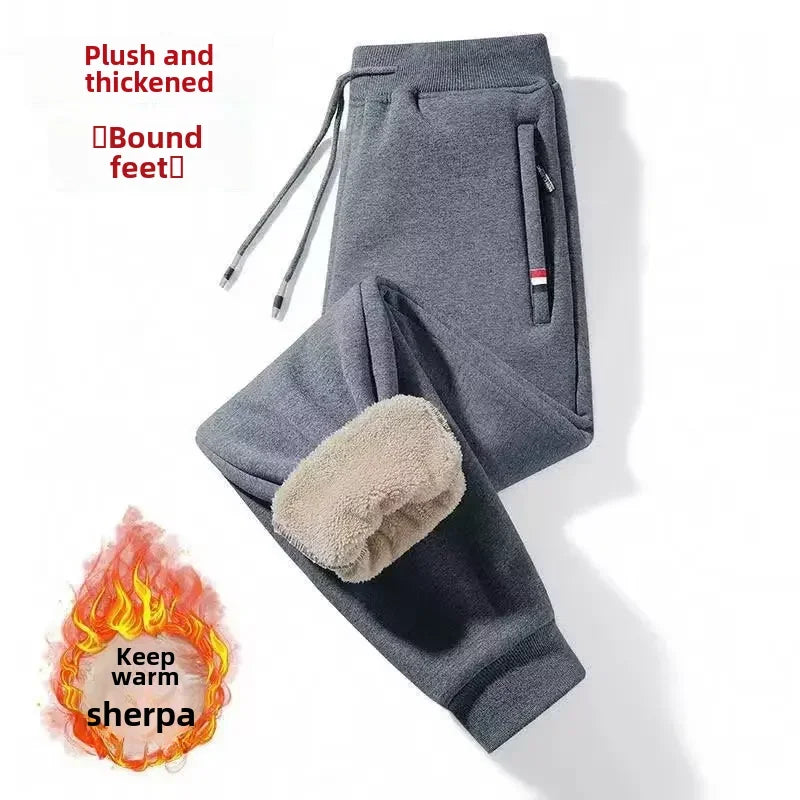 Guangdong CN Fleece Lined Mens Autumn Winter Loose Pants