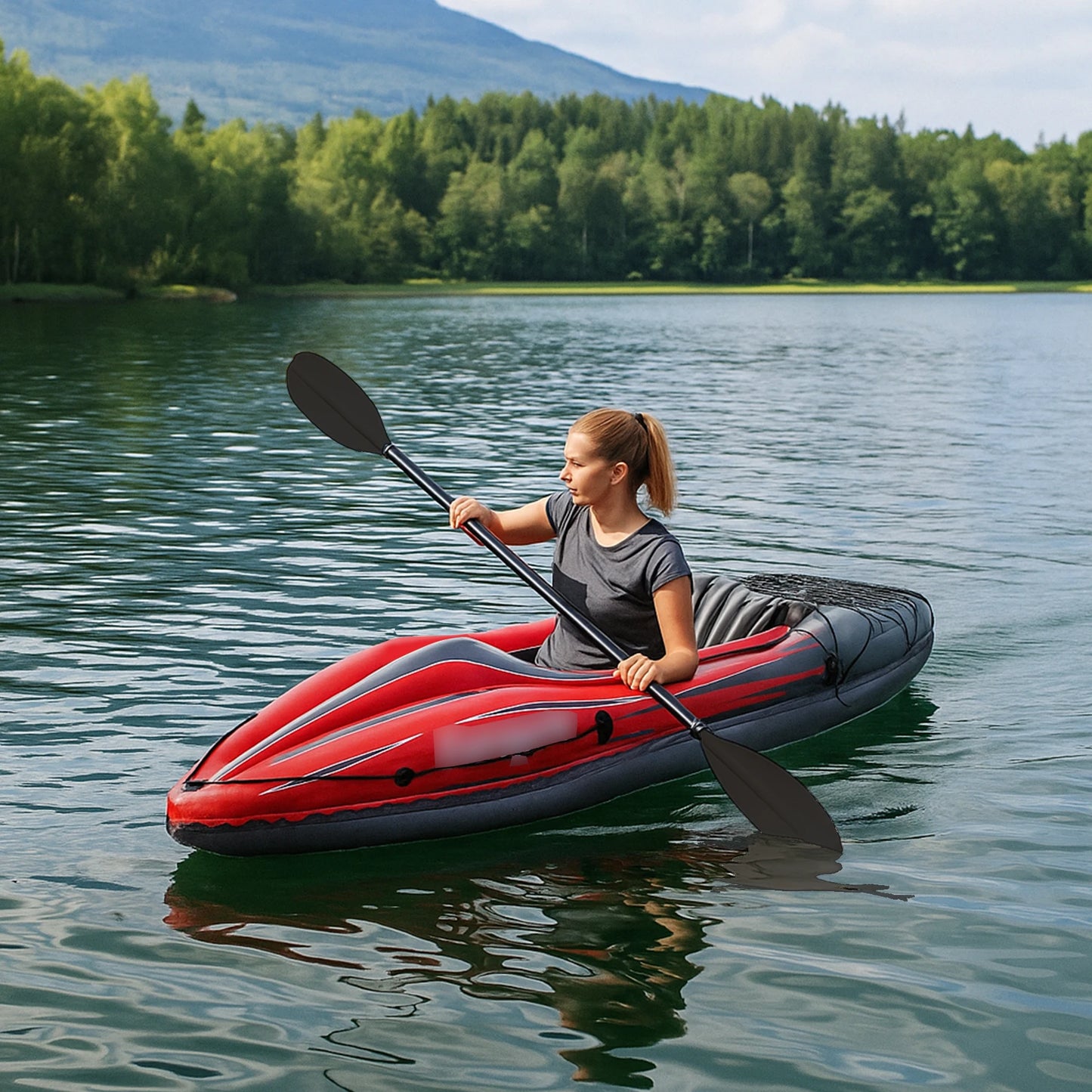 HHSJZWCY Inflatable Kayak Fishing Boat With Paddles And Pump