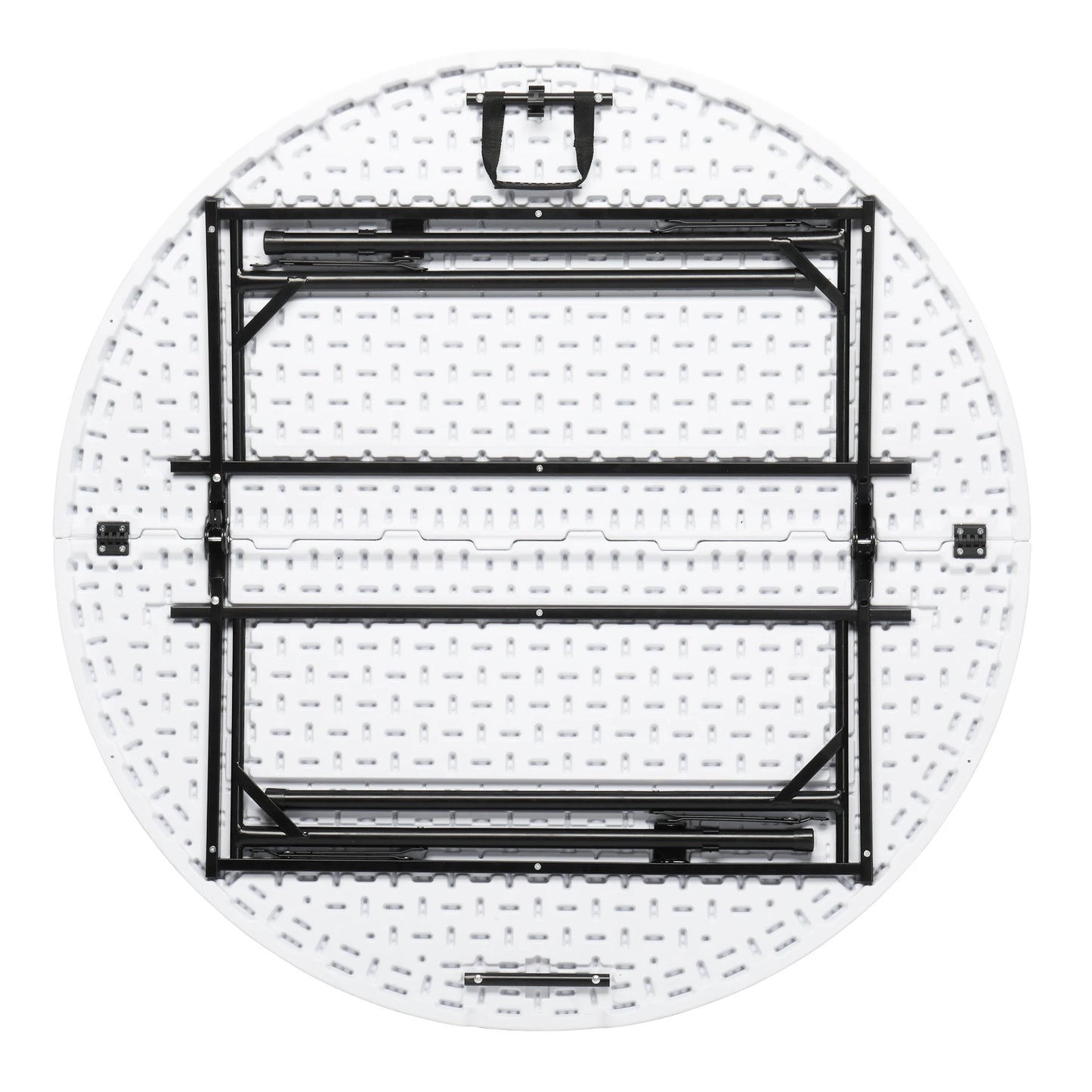 Hign-concerned Round Folding Outdoor Utility Table HDPE