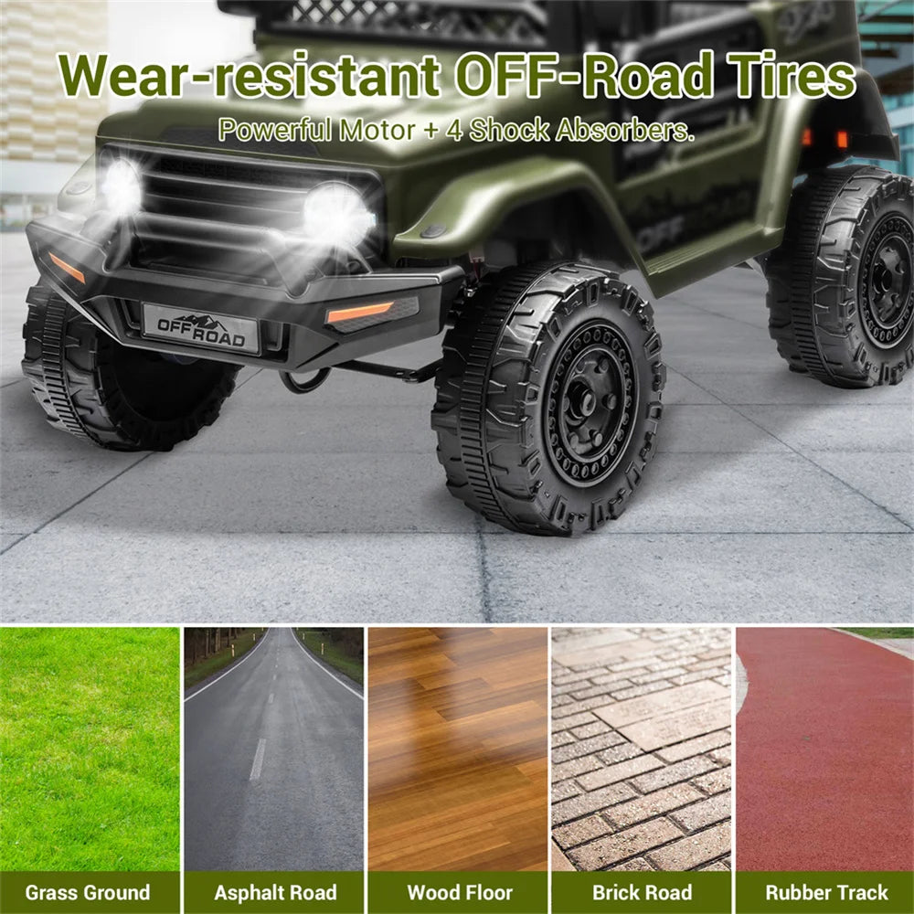 12V 2-Seater Kids Ride On Car With Remote Control Gift