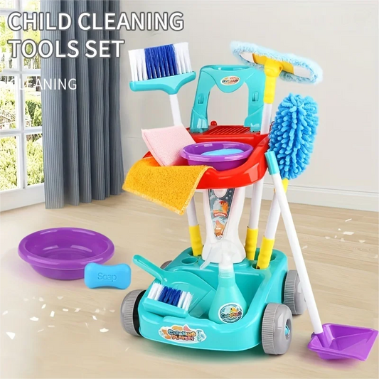 Jovow Kids Cleaning Set 12 Piece Pretend Play Toys