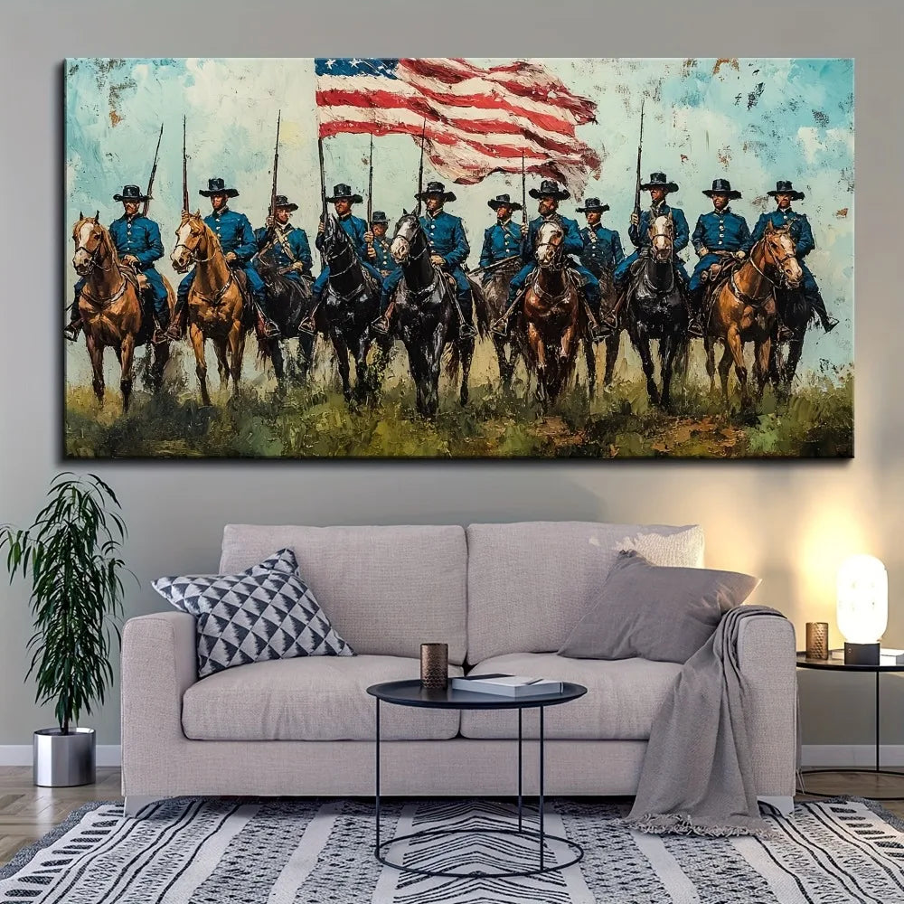 Robert E. Lee Civil War Poster Wall Art Canvas Frame