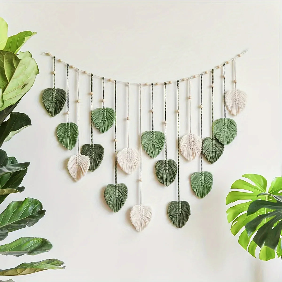 Modern Woven Wall Decor Bohemian Style Feathers Gift