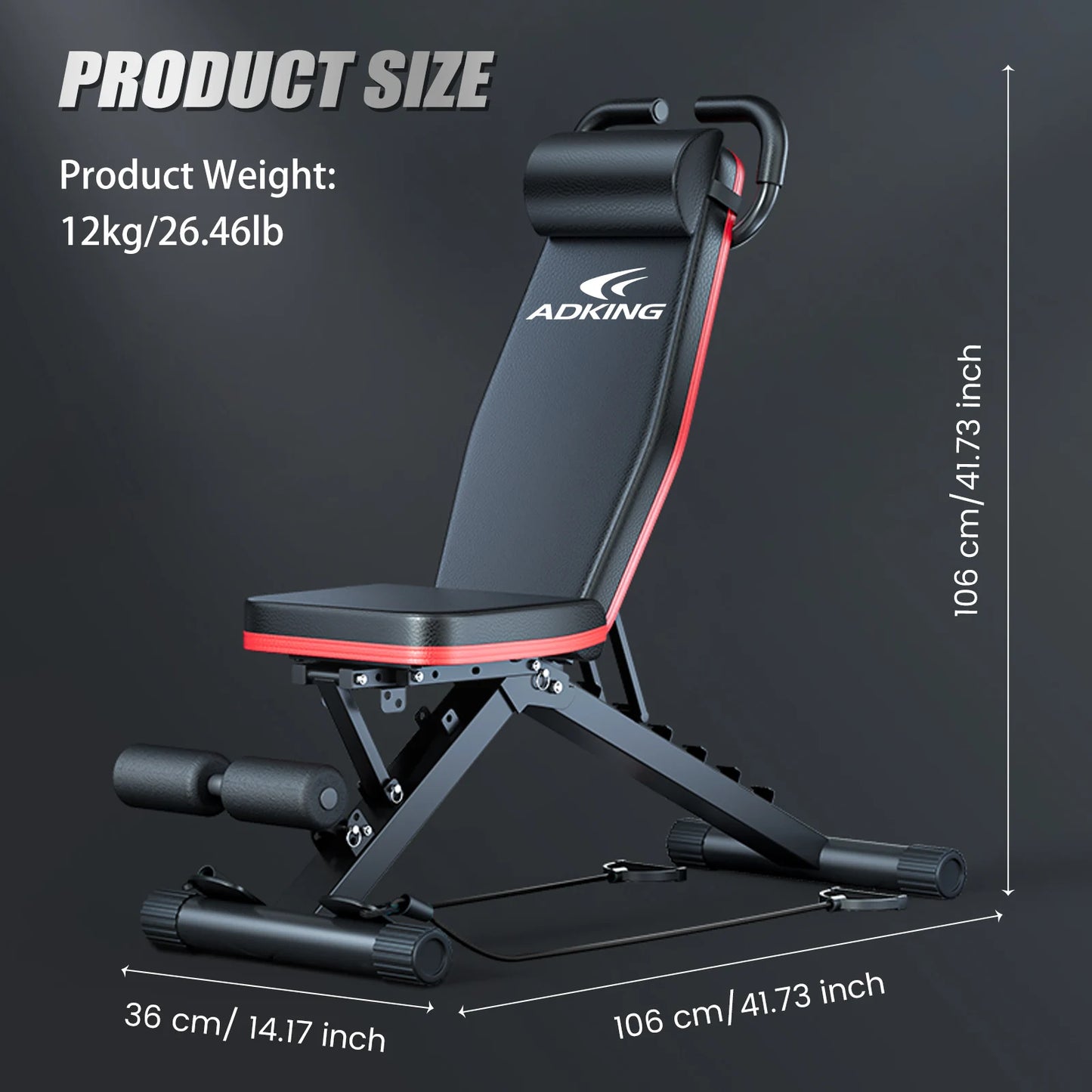 Foldable 14-In-1 Weight Bench With 1000 Lbs Capacity