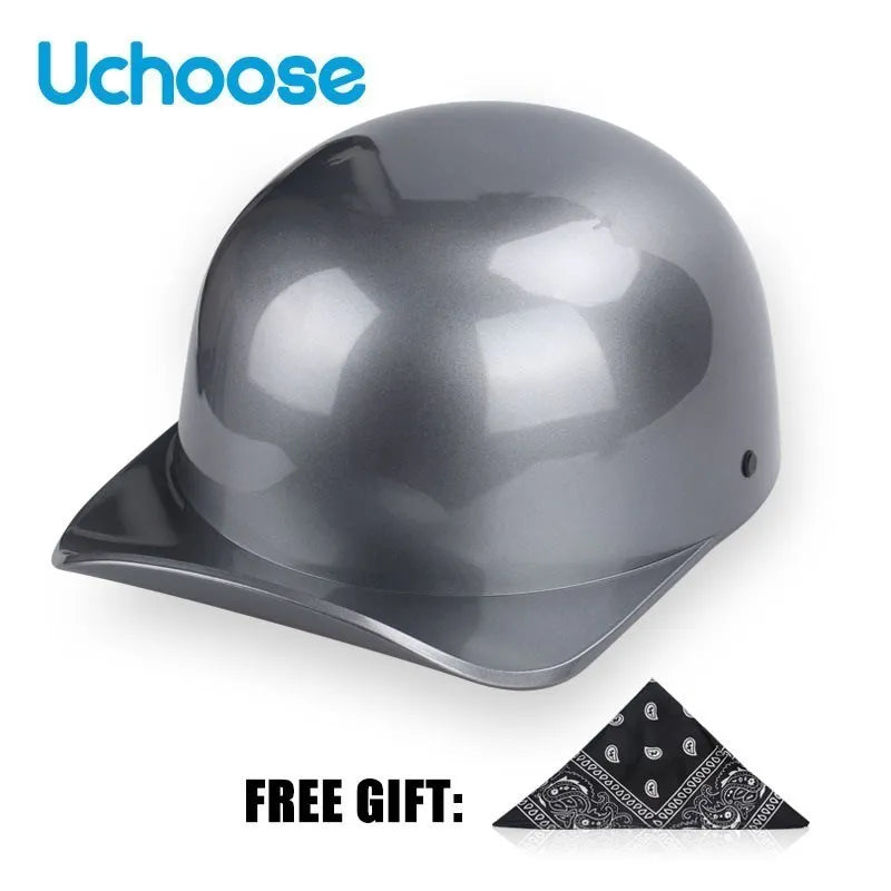 UCHOOSE Unisex Half Helmet Motorcycle Open Face Vintage