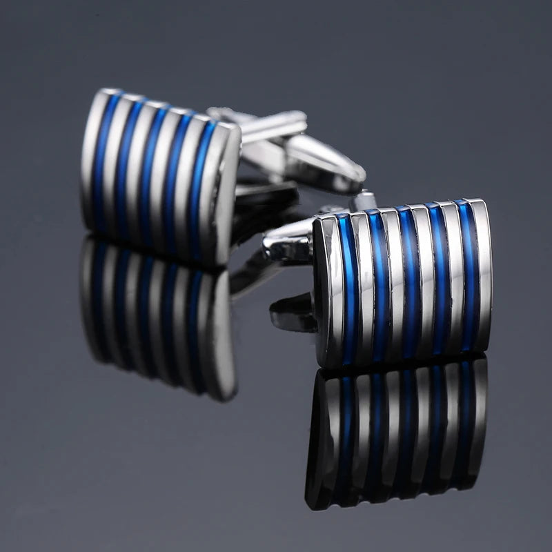 Classic Round Cufflinks For French Shirt Rudder Star Pattern
