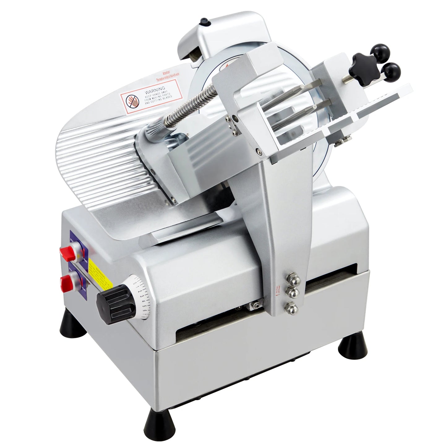 Automatic Meat Slicer, 240W+430W Dual Motor Design with 10" Stainless Steel Removable Blade, Child Lock Protection, For Home