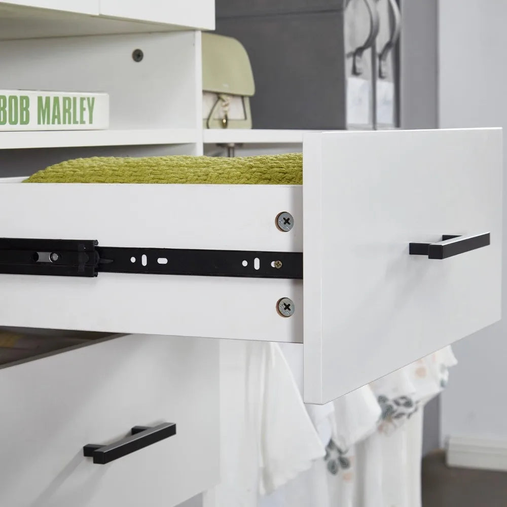 ZHIYONG Premium Modular FreeStanding Closet Organizer Storage System With Drawers