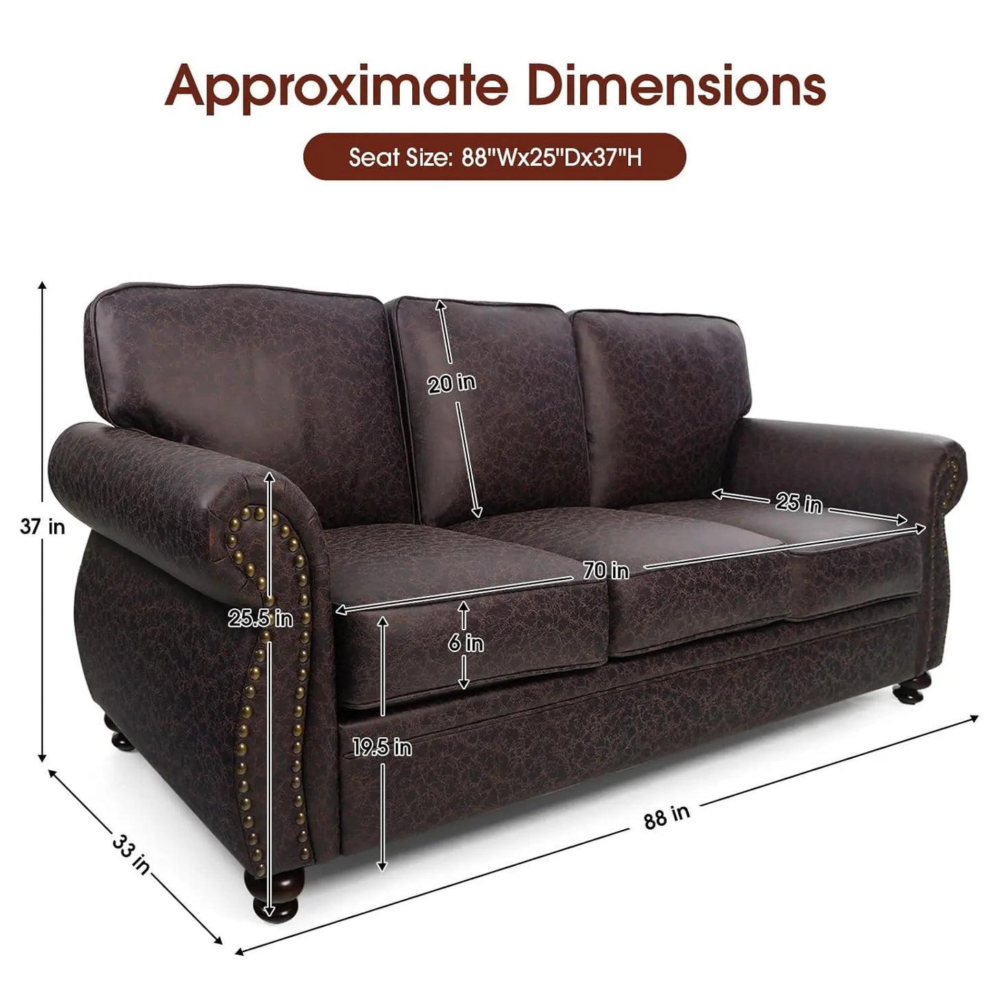 Mid-Century Vintage Sofa With Removable Cover And Cushions