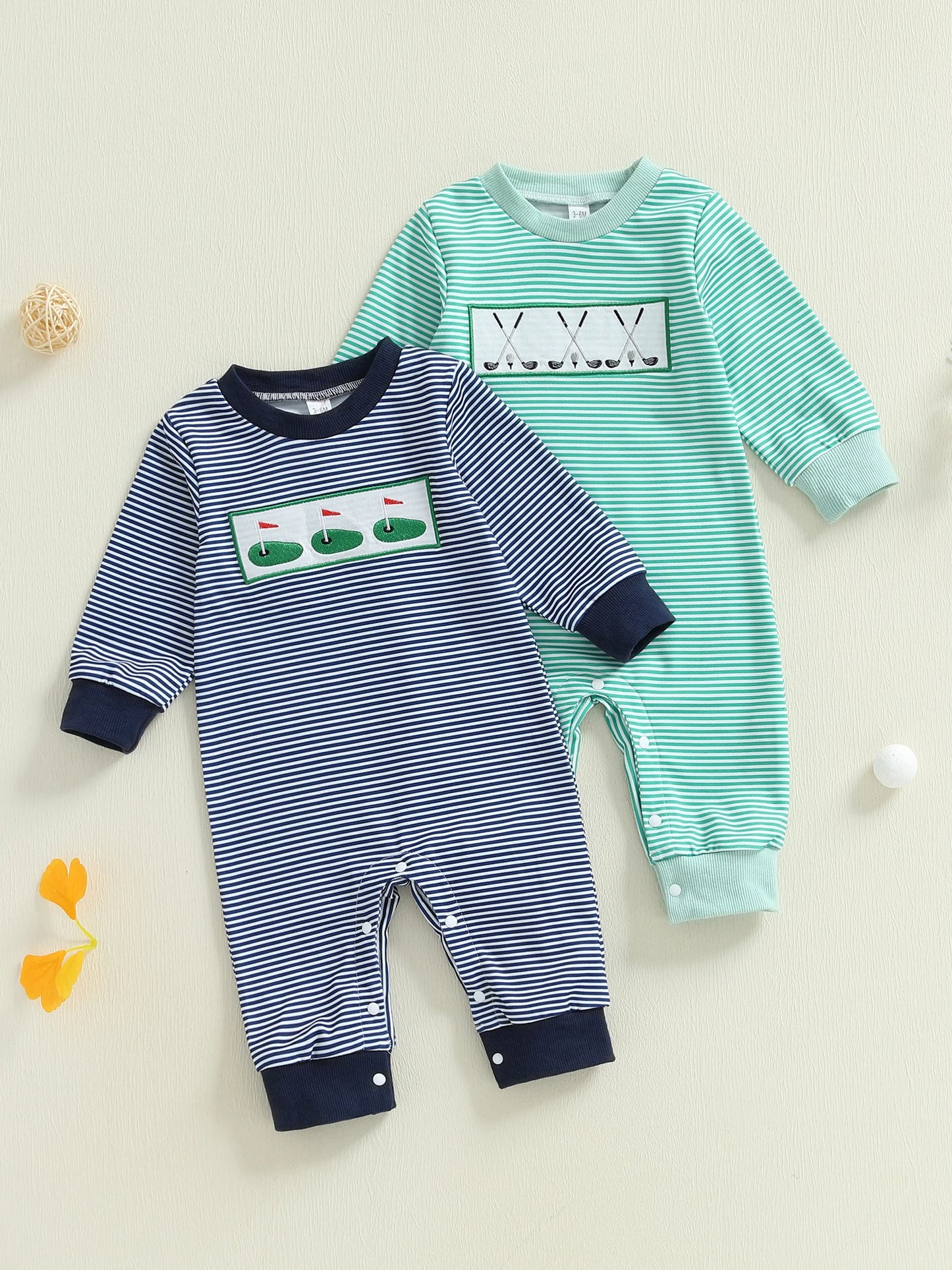 Infant Autumn Bodysuit Round Neck Unisex Full Sleeves
