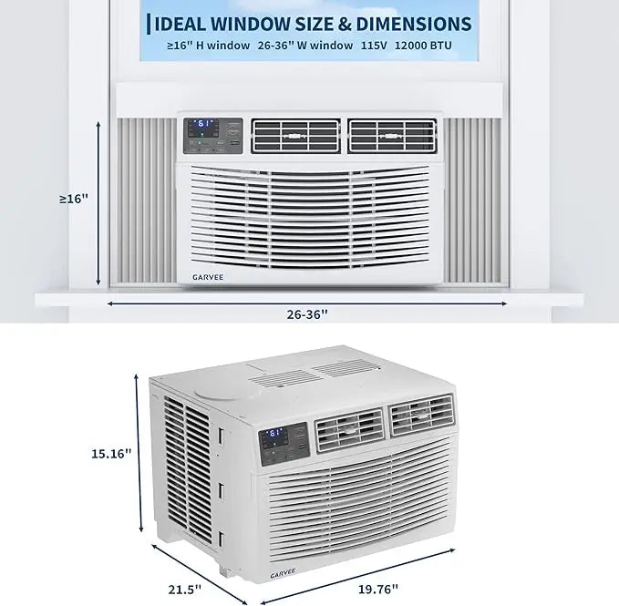 HiMISS Window Air Conditioner With WiFi And Remote Control