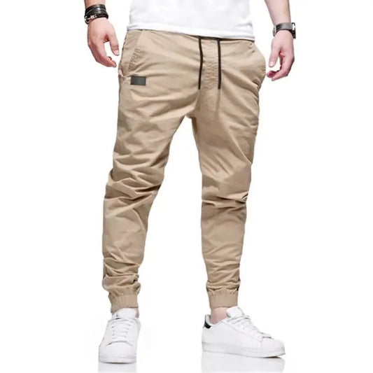 Men's Casual Jogger Pants With Cargo Pockets And Slim Fit