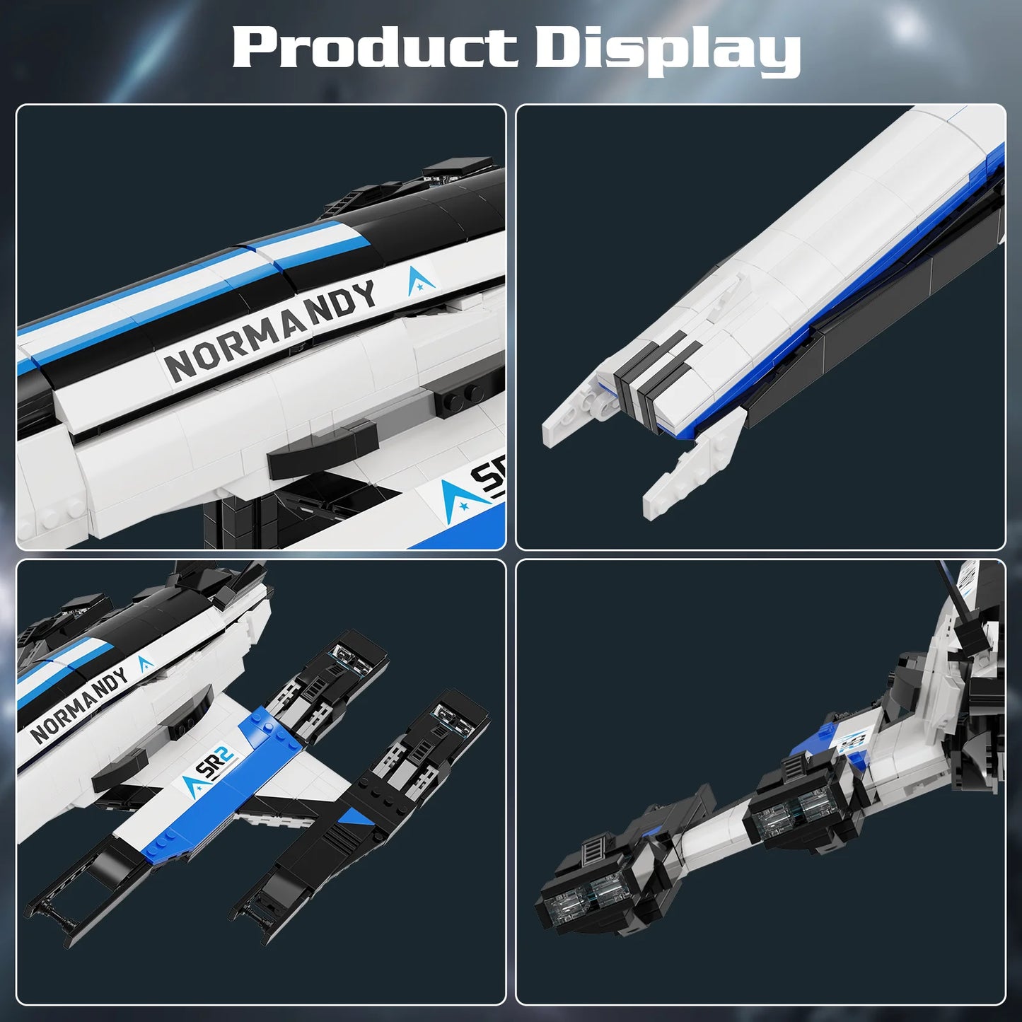 Normandy SR2 Spaceship Building Blocks Set Desktop Ornament