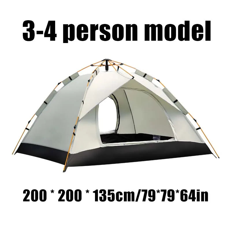 Pakicetus Automatic Quick Opening Camping Tent With Dual Doors Rainproof