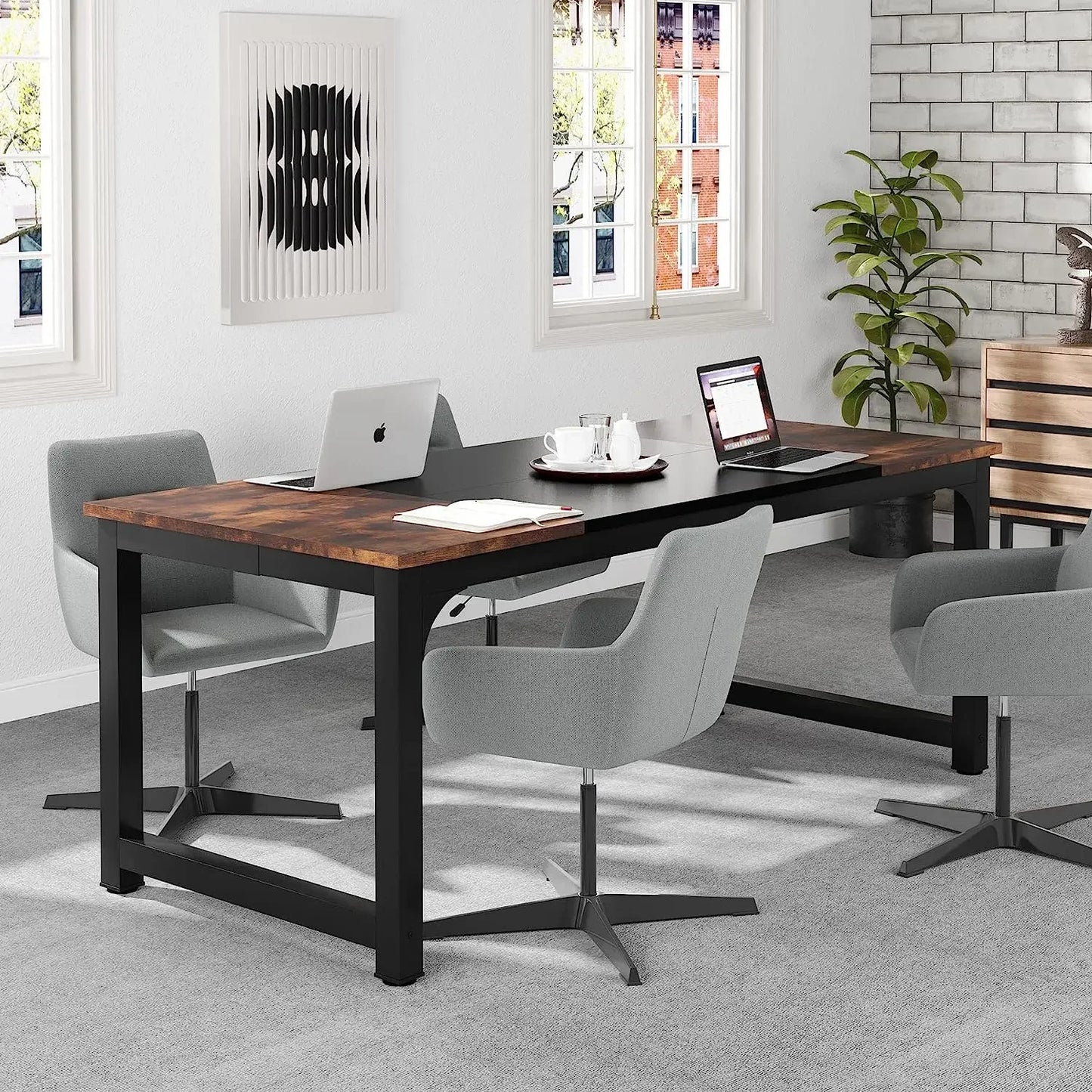 Tribesigns Modern Computer Desk Home Office Workstation