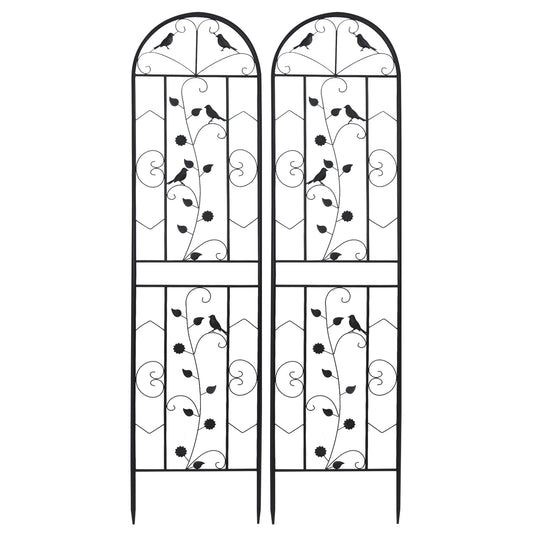 Metal Garden Trellis Fence Anti Rust Plant Support