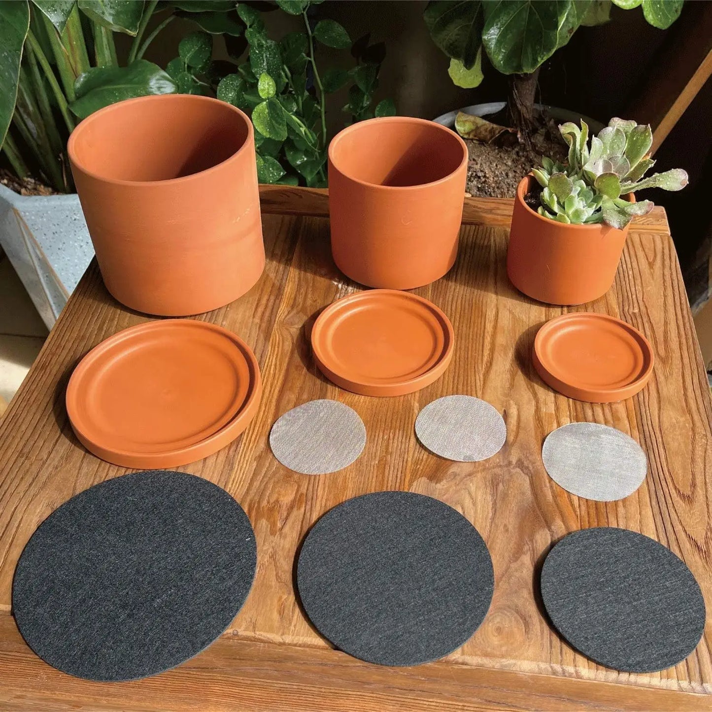 Terracotta Plant Pots With Saucer For Succulents And Cacti