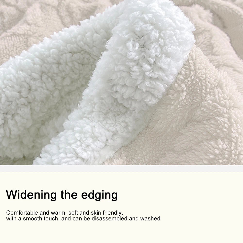 Winter Thick Microfiber Fleece Throw Blanket Double Layer Bedspread