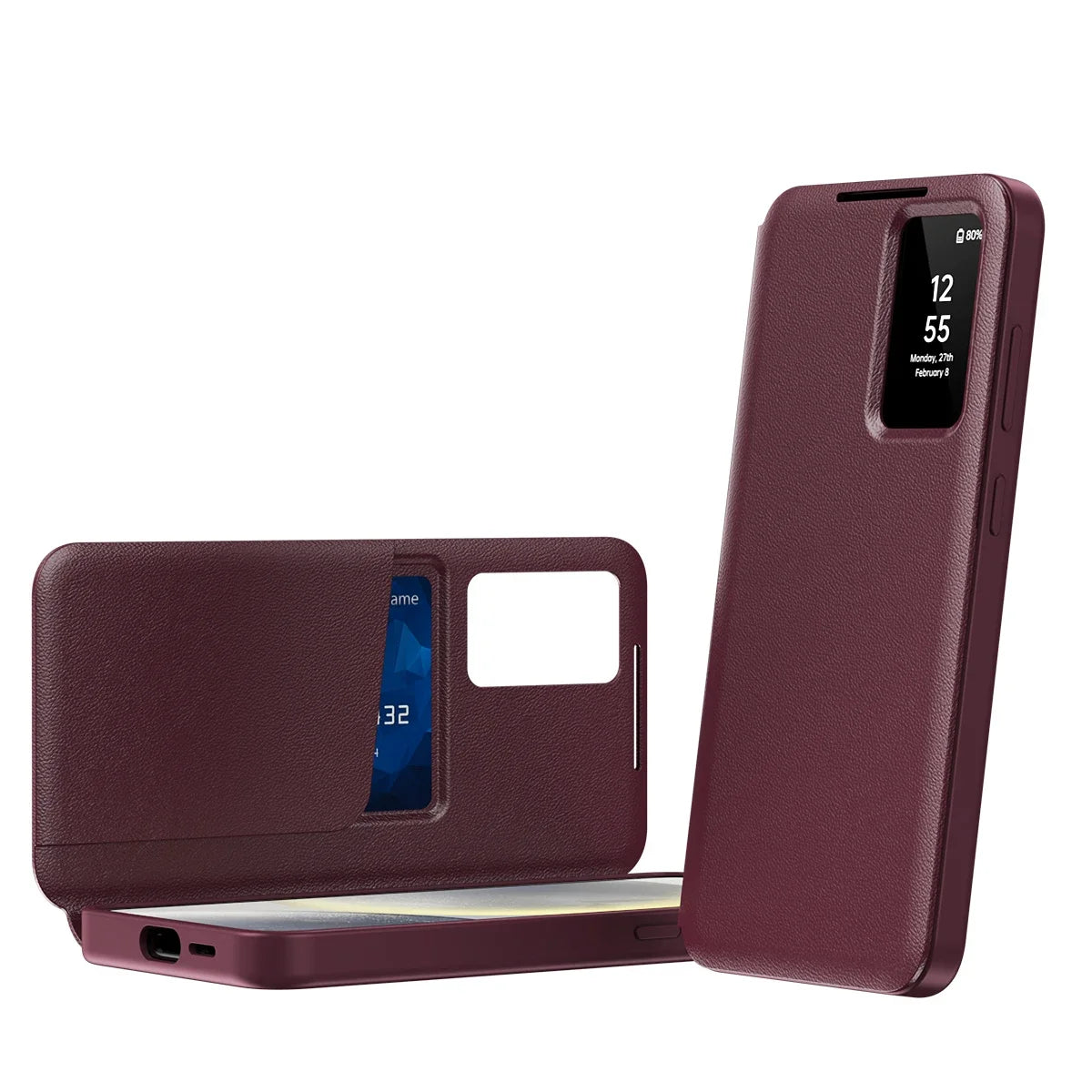 Noned Leather Wallet Card Slot Phone Case for Samsung Galaxy S25 Edge