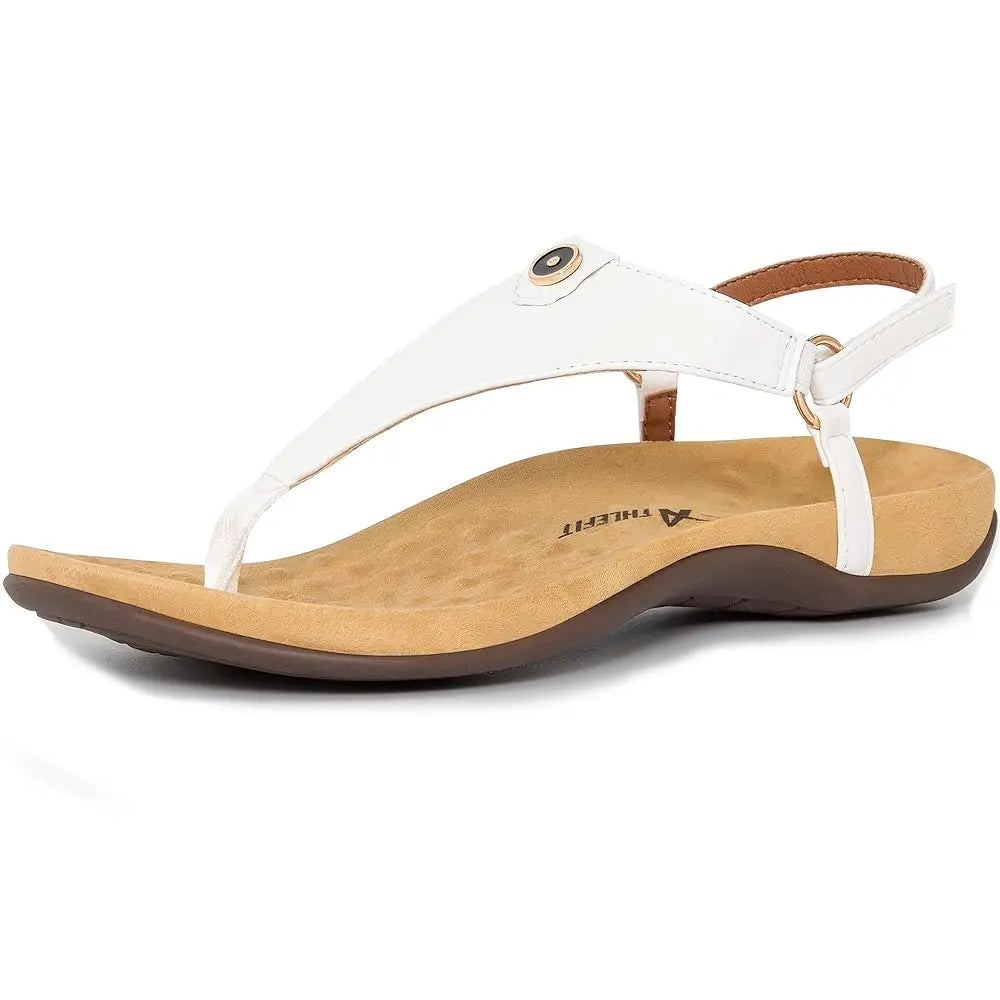 Womens Orthopedic T Strap Sandals With Arch Support