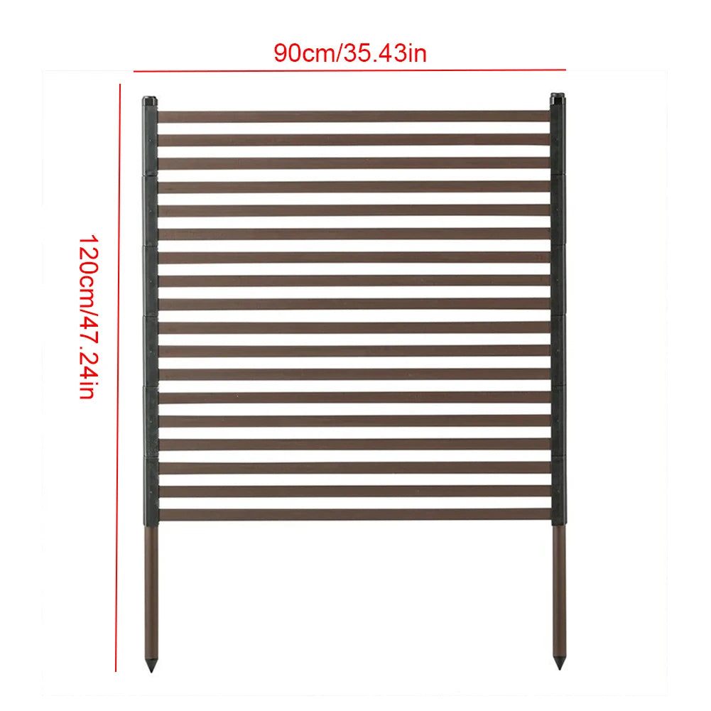 Outdoor Privacy Screen Fence For Balcony Patio Garden PE Steel