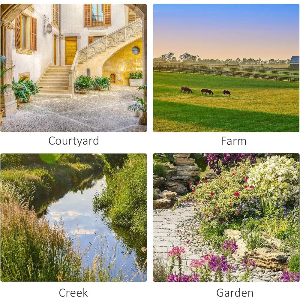 Wooden Arch Garden Bridge With Safety Rails