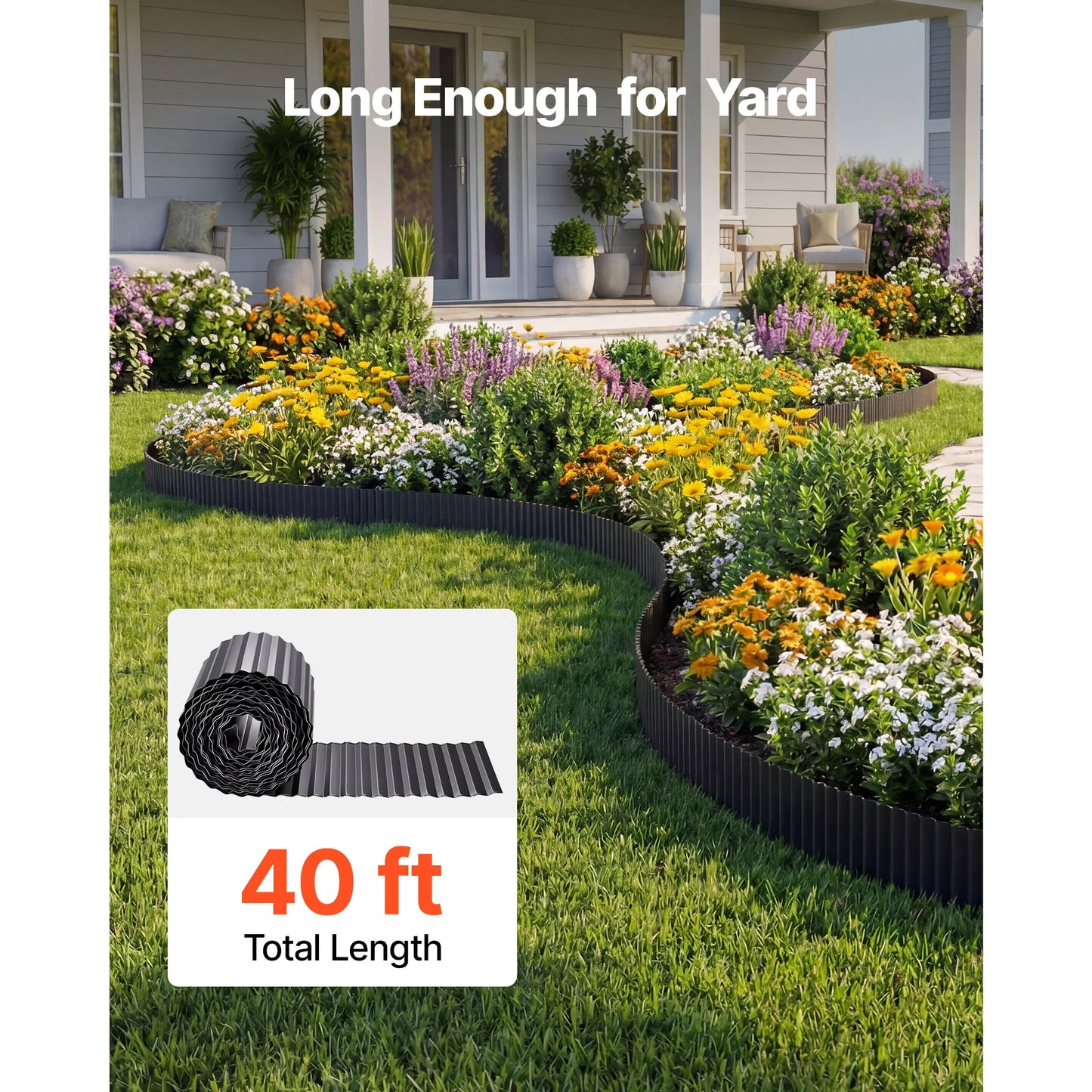 SucceBuy Galvanized Steel Landscape Edging For Flower Beds