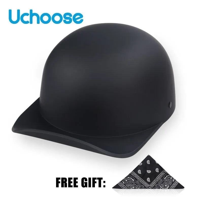 UCHOOSE Unisex Half Helmet Motorcycle Open Face Vintage
