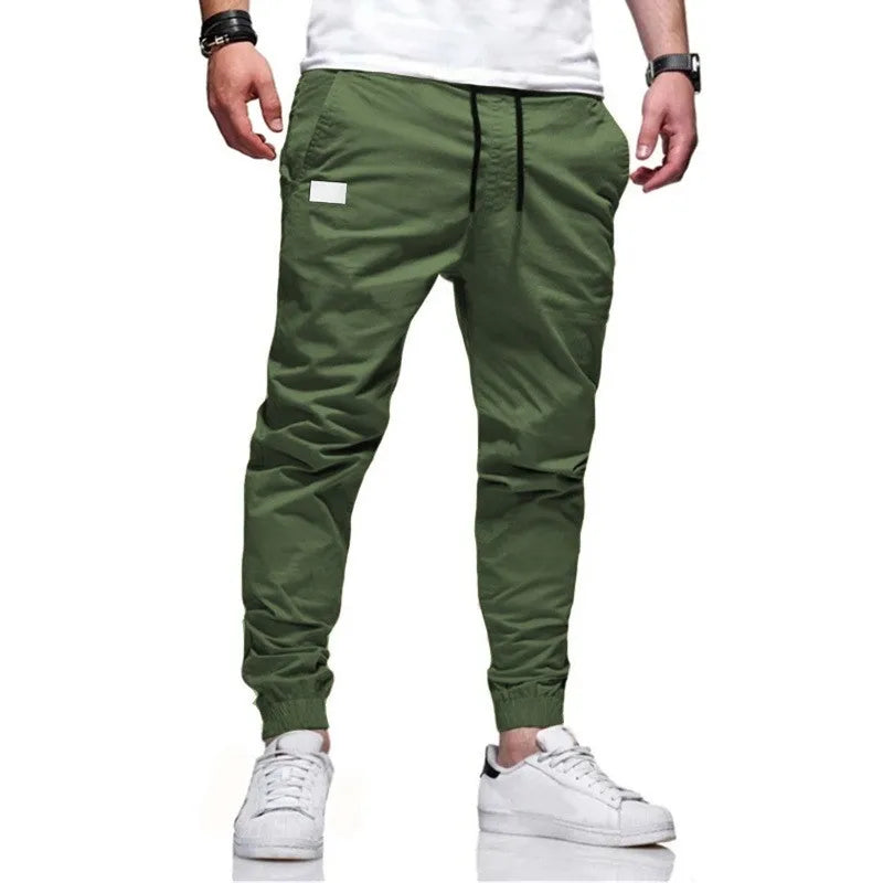 Men's Casual Jogger Pants With Cargo Pockets And Slim Fit