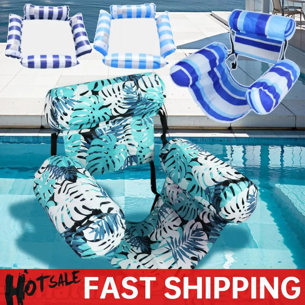APWIKOGER PVC Inflatable Pool Float Lounger Hammock Chair