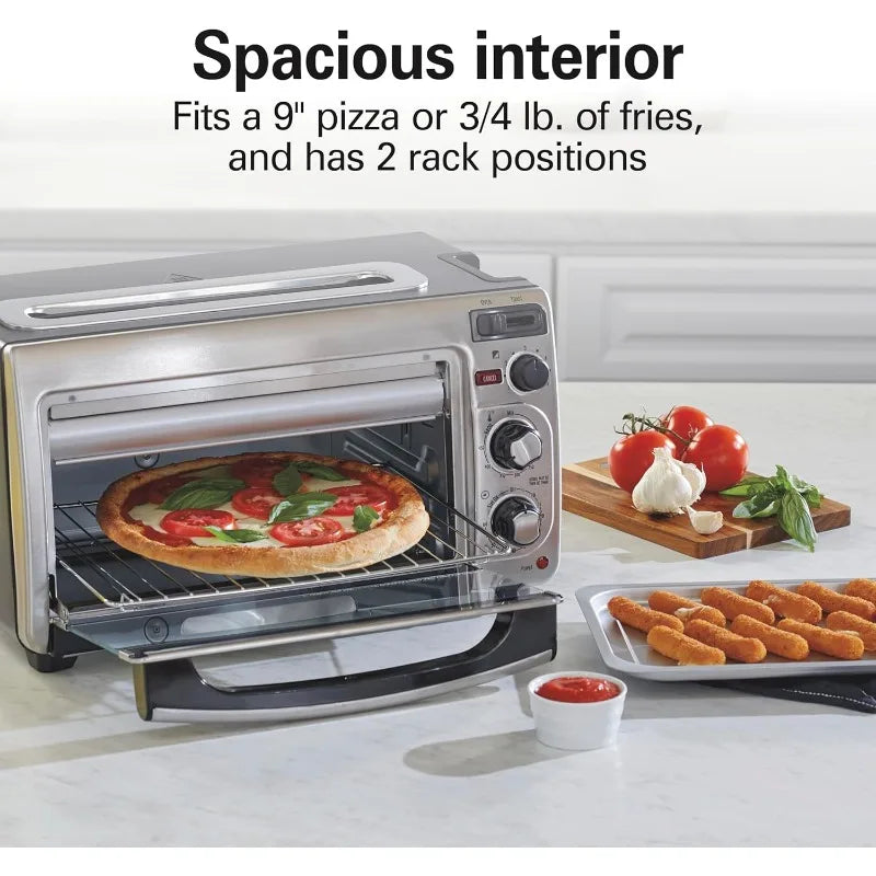 XMSJ 2 In 1 CountertopOven ToasterOven And Long Slot