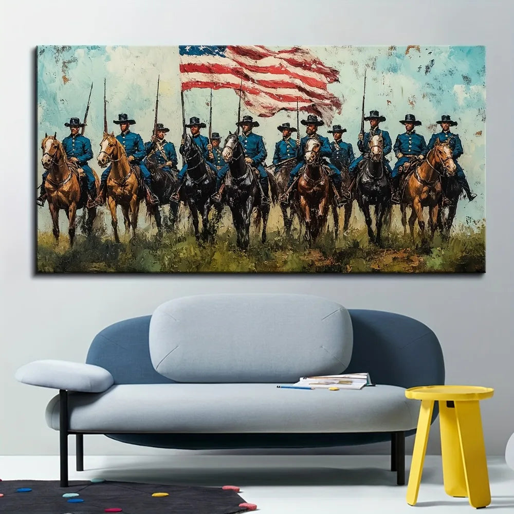 Robert E. Lee Civil War Poster Wall Art Canvas Frame