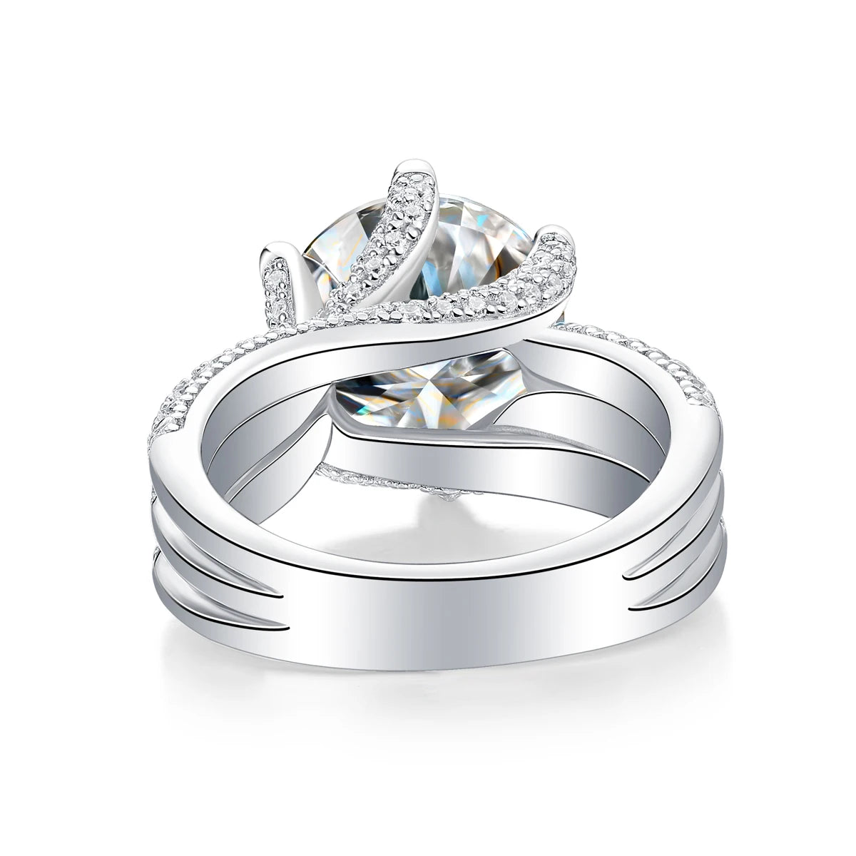 Moissanite Engagement Ring S925 With Claw Setting Classic