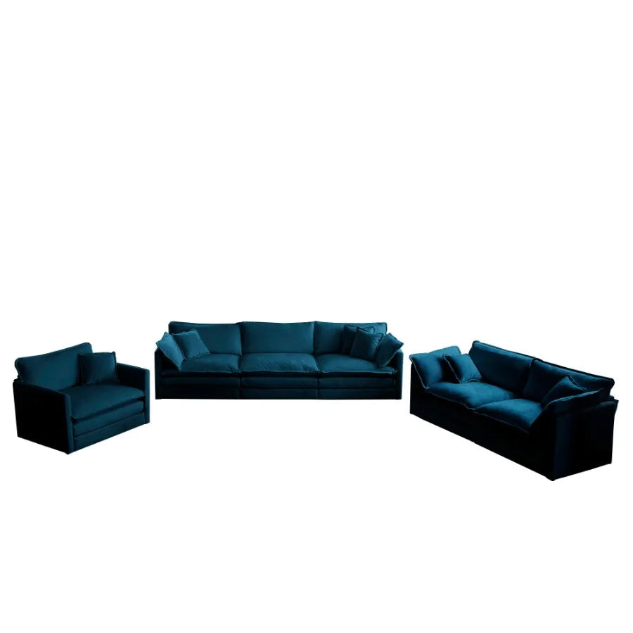 Hign-Concerned Modern Sofa Couch 3 Piece Sectional Set