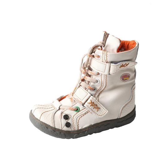 TMA EYES Double-Strap PU Leather Women's Boots With Faux Fur