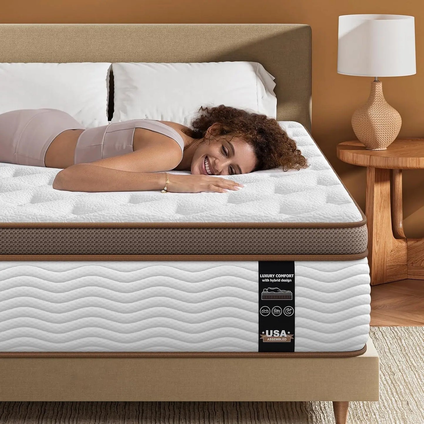 BedStory Hybrid Mattress With Gel Memory Foam And Springs