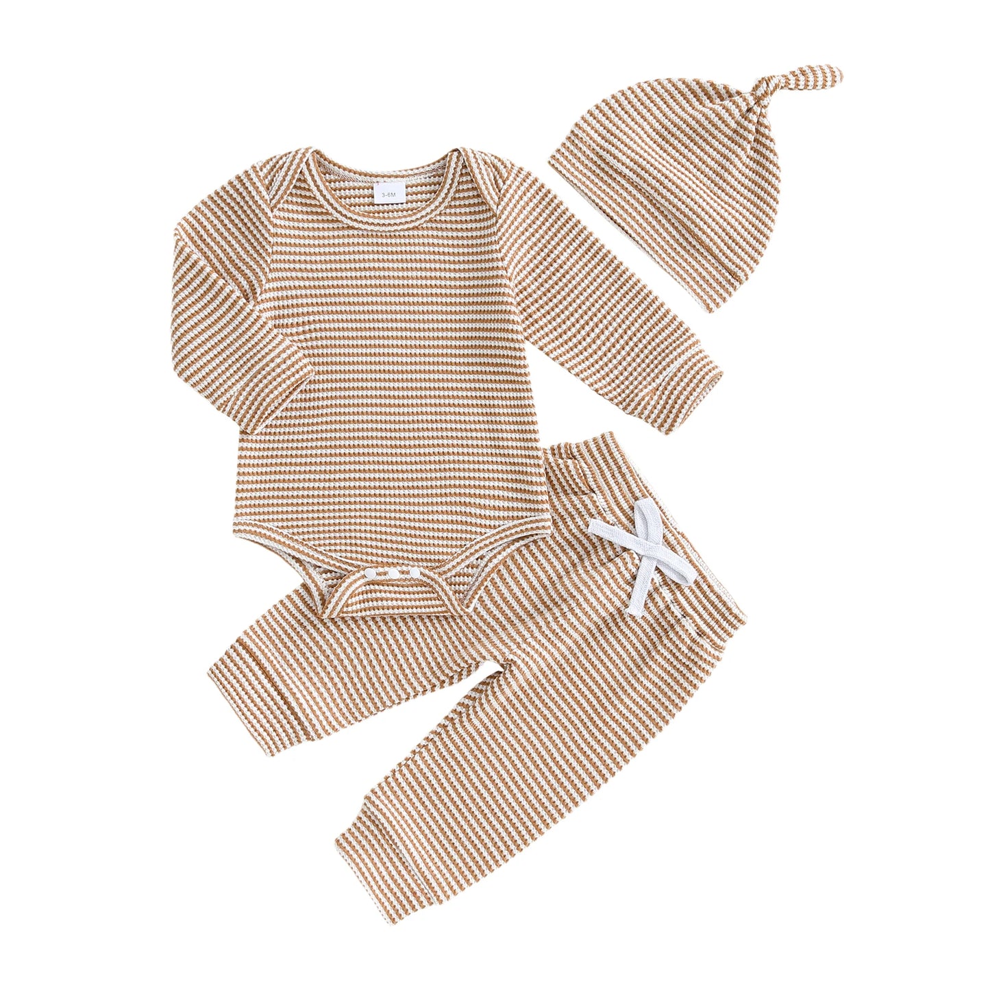 Winter Baby 3 Piece Set Hooded Jacket Fleece Leggings Beanie