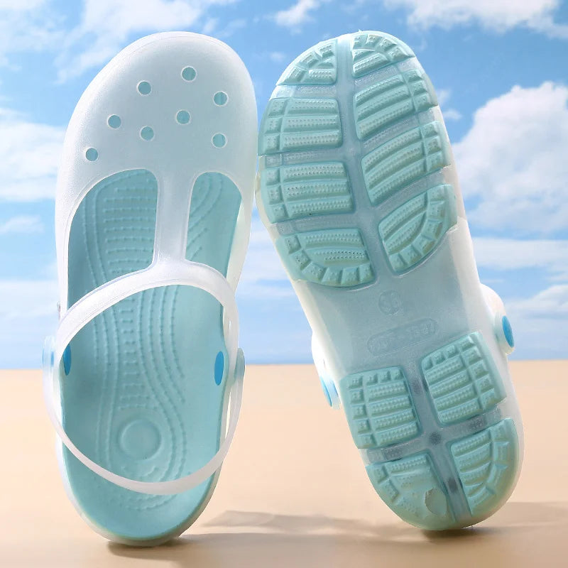 Women's Jelly Sandals Casual Flat EVA Insole For Women