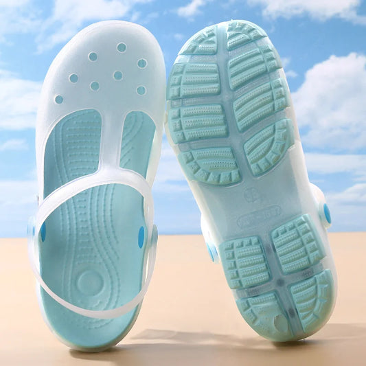 Women's Jelly Sandals Casual Flat EVA Insole For Women