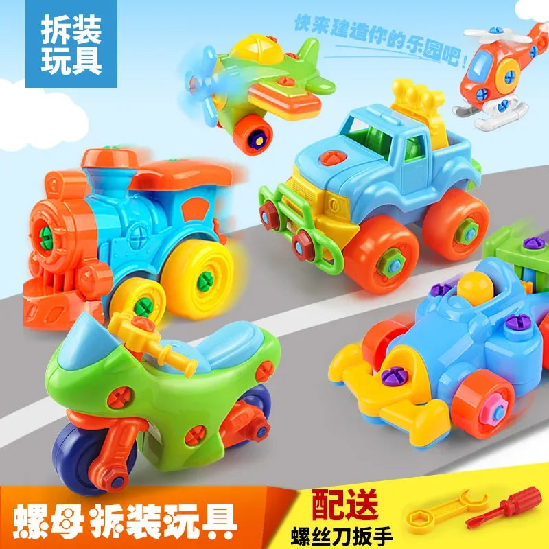 Educational DIY Diecast Engineering Vehicle Toy For Kids